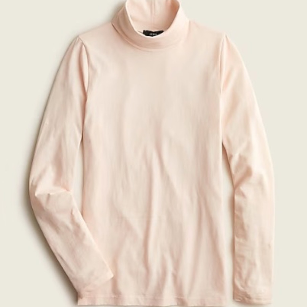 J. Crew Tissue Turtleneck in Pale Pink Size X-Small